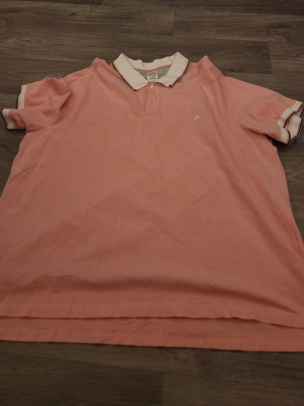 Light Pink Coral Brooks Brothers Polo 1818 Men's 3XL Short Sleeve 97% Cotton EUC